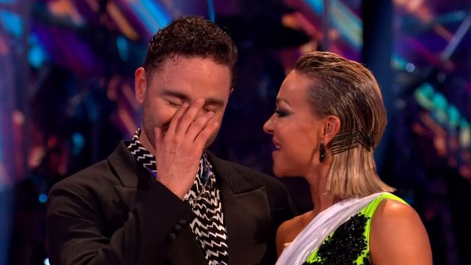 Adam Thomas fought back tears during tonight's Strictly and apologised for letting his dance partner down