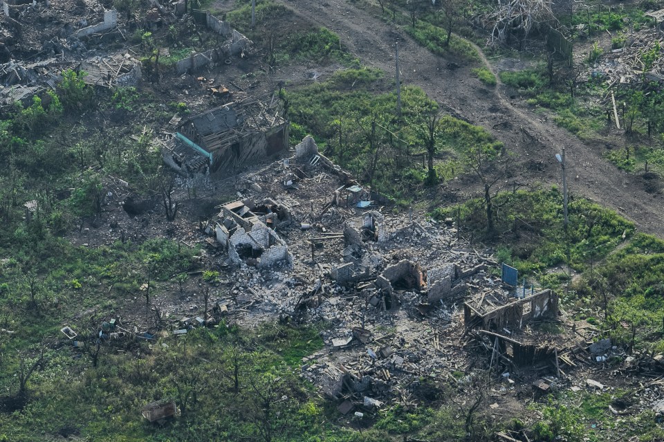 Villages surrounding Bakhmut have been razed to the ground