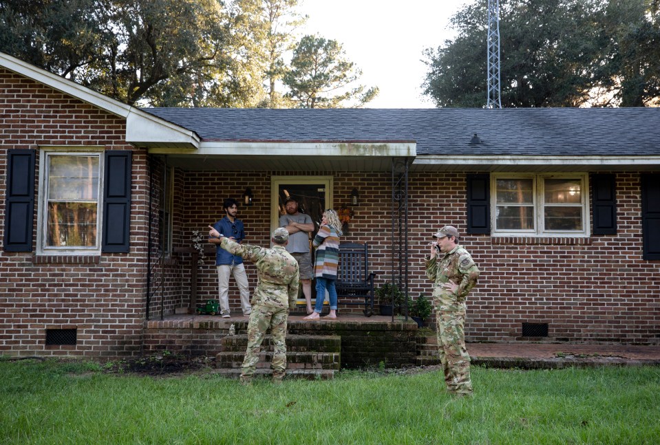 The pilot of the F-35 jet landed in a homeowner's garden after parachuting down 2,000 feet