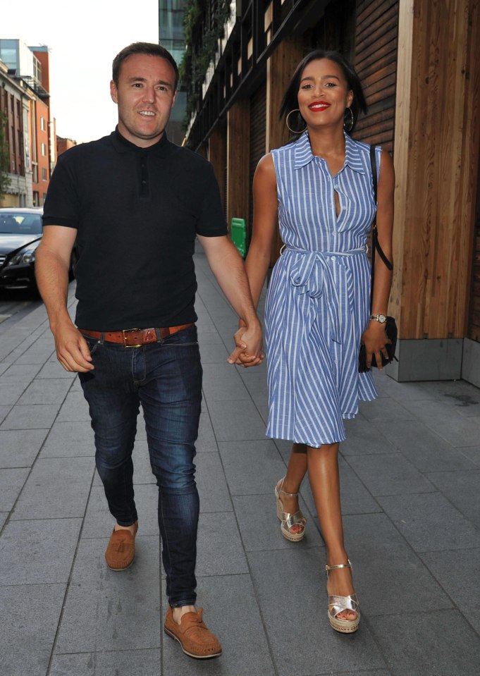 Tisha is in a long term romance with Alan Halsall