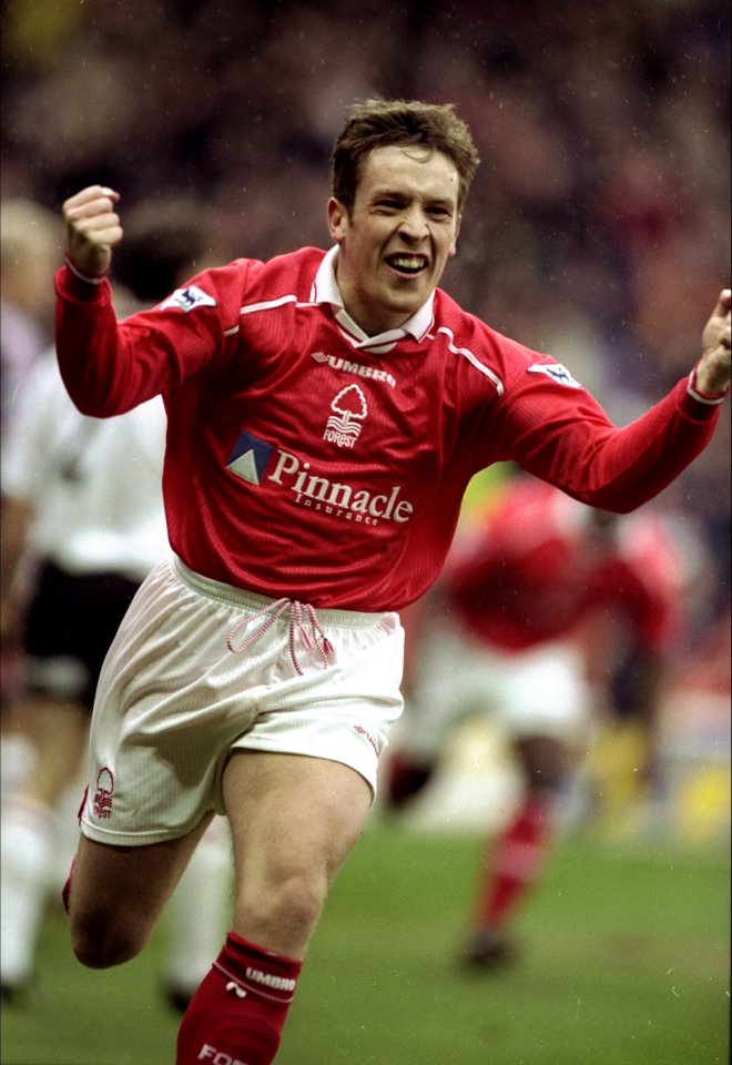 He scored against Manchester United in February 1999 though Forest lost 8-1