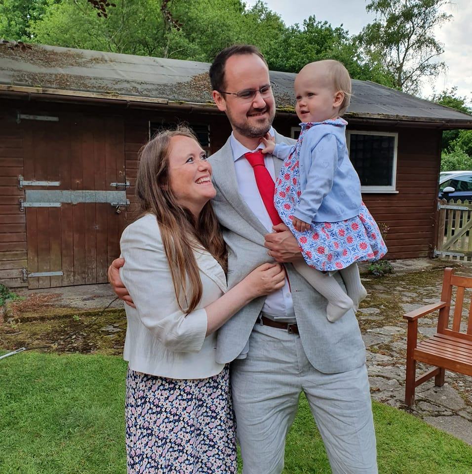 Annabel Mackey, pictured with her parents, has been named as the toddler who sadly passed away