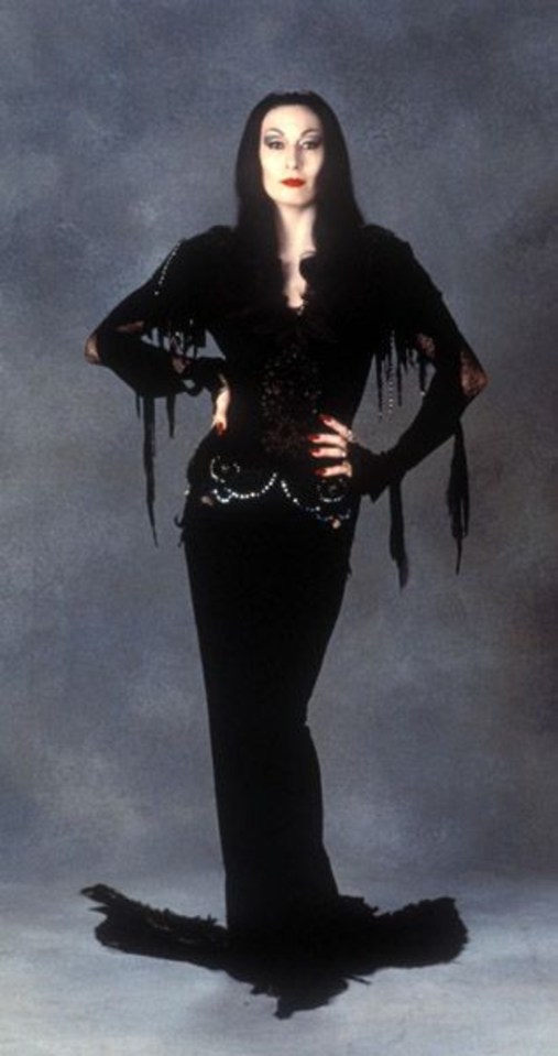 Angelica Houston as morticia addams