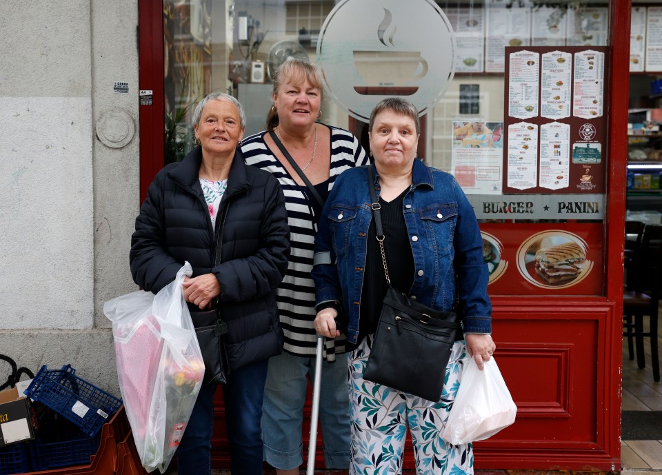 Catherine Curran (L) Cheryl Murphy (C) and Ann Stannard (R) feel priced out by developers around Kings Cross