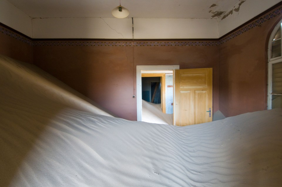 Kolmanskop was known for being one of the largest diamond mining sites globally where diamonds were seen just sitting in the sand