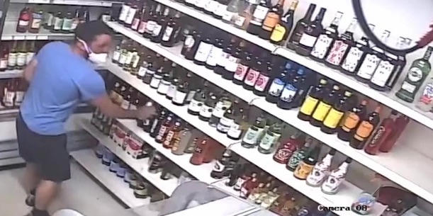 This is the shocking moment Darren Jacques bought booze