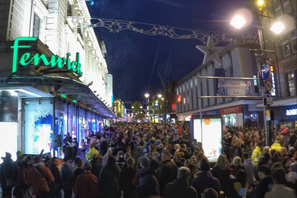 People from all over the north east queue up to see the window displays every year