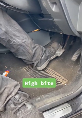 The first sign of a failing clutch is the height of the pedal at bite point