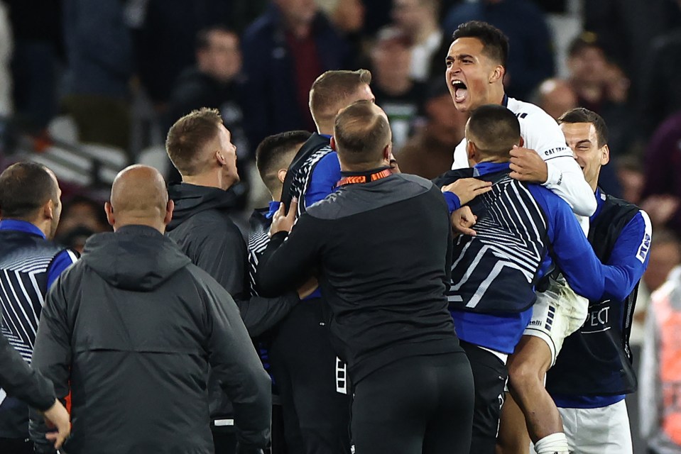 The visitors took the lead at the London Stadium