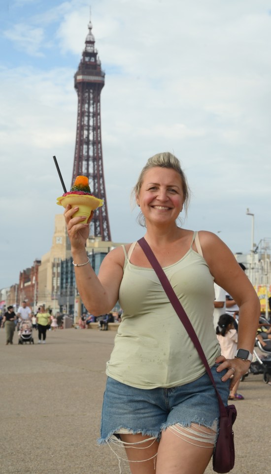 Samantha Beaumont says she loves the tower but dogs on the beach are causing massive problems