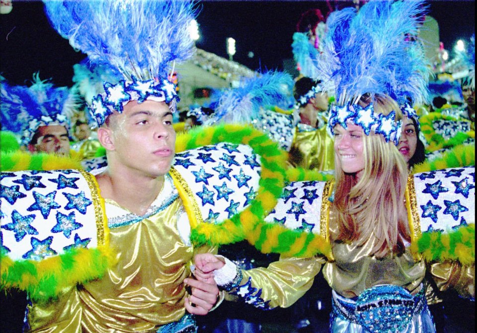 Ronaldo, pictured with former girlfriend Suzana Werner, was famous for loving a party