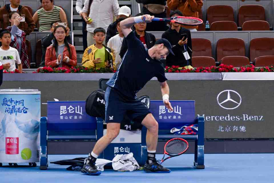 Murray's racket took quite the hammering during his devastating loss