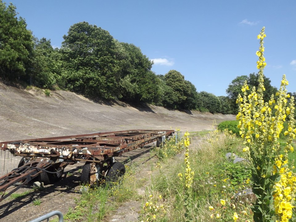 Parts of Brooklands Motor Course are still there today