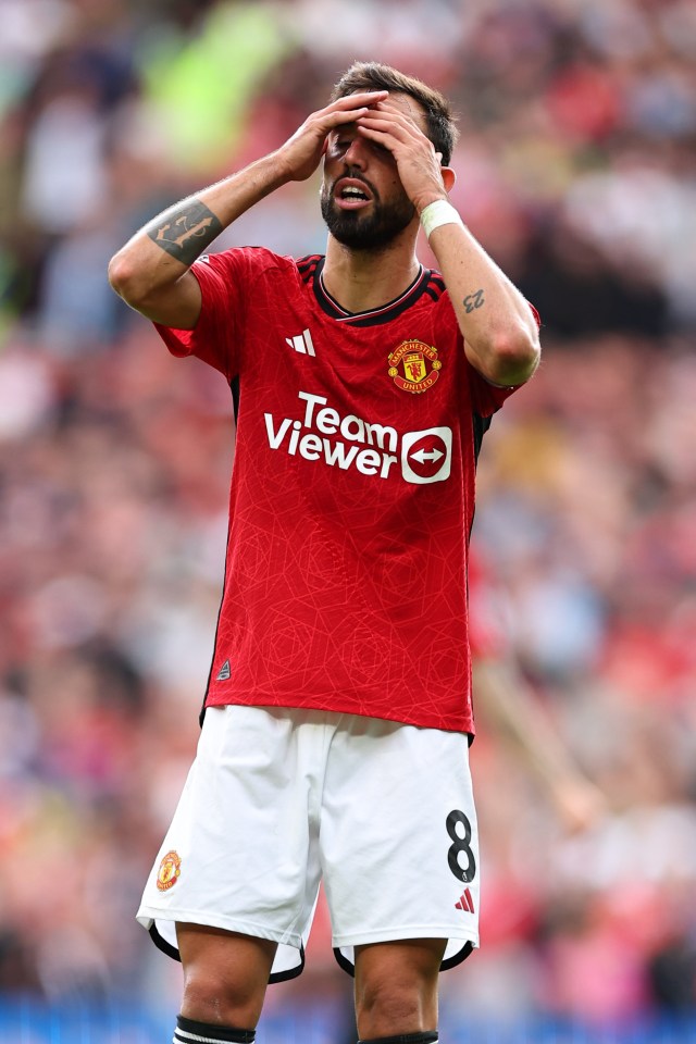 Manchester United captain Bruno Fernandes is sixth on the list