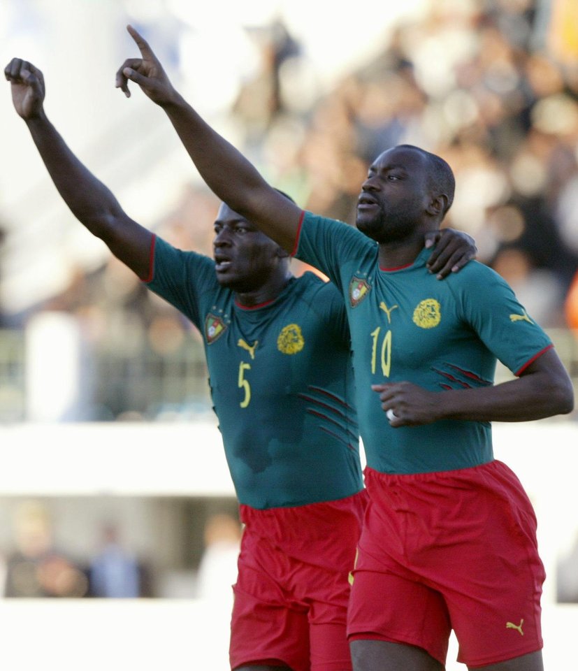 Two years later, Cameroon wore a Puma designed onesie