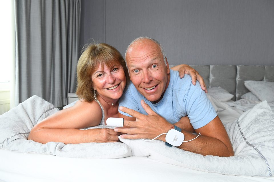 Dean Jones’ snoring is as loud as a pneumatic drill, says his partner Caroline Duddridge