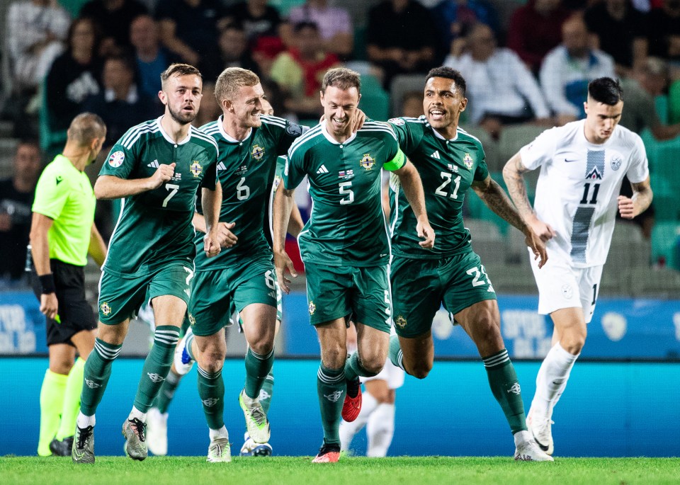 Jonny Evans scored a stunner for Northern Ireland during their 4-2 defeat to Slovenia