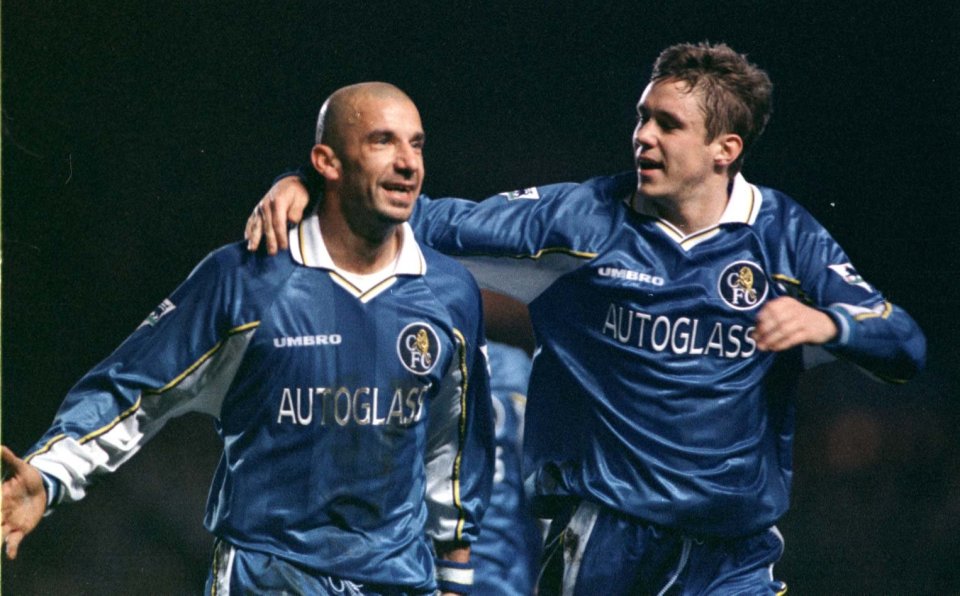 Former Chelsea defender Danny Granville (right) is now a PE teacher at a private school in Hertfordshire