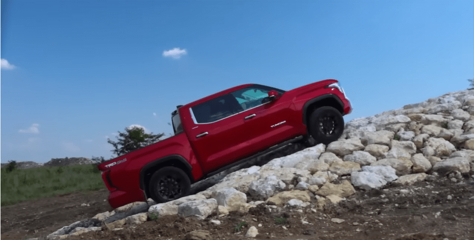 Among those he talked about were redesigned Toyota Tundra pick-up trucks