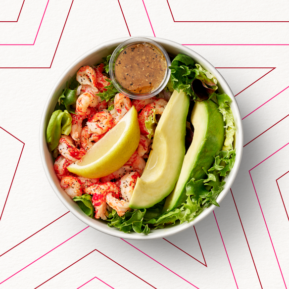 At Pret a Manger choose the Egg & Avocado Protein Pot with Crayfish and Avo salad