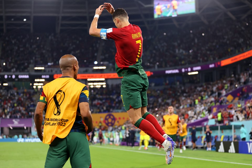 Cristiano Ronaldo was in action against Ghana at Stadium 974