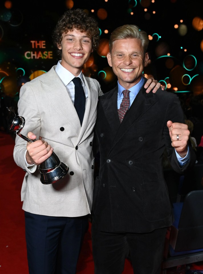 Jeff Brazier was left emotional after his son scooped the NTAs Rising Star gong