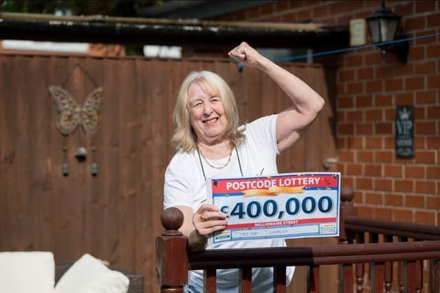 Pensioner Brenda scooped a £400,000 Postcode Lottery jackpot