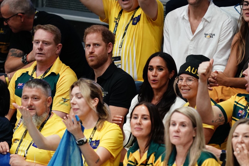 Meghan and Harry watched a wheelchair basketball game