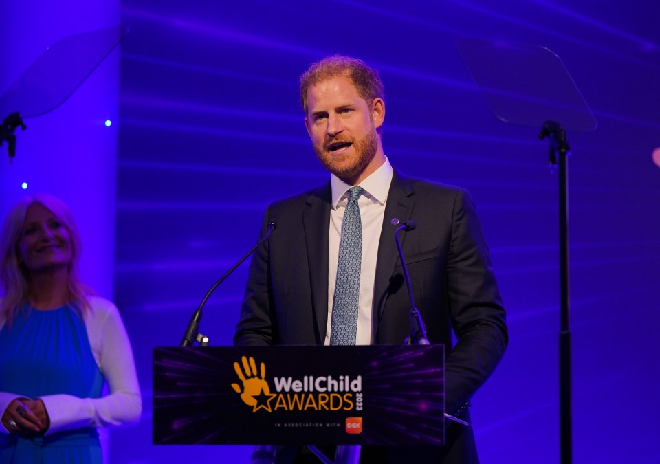 Prince Harry gave a moving speech about the Queen at the WellChild Awards