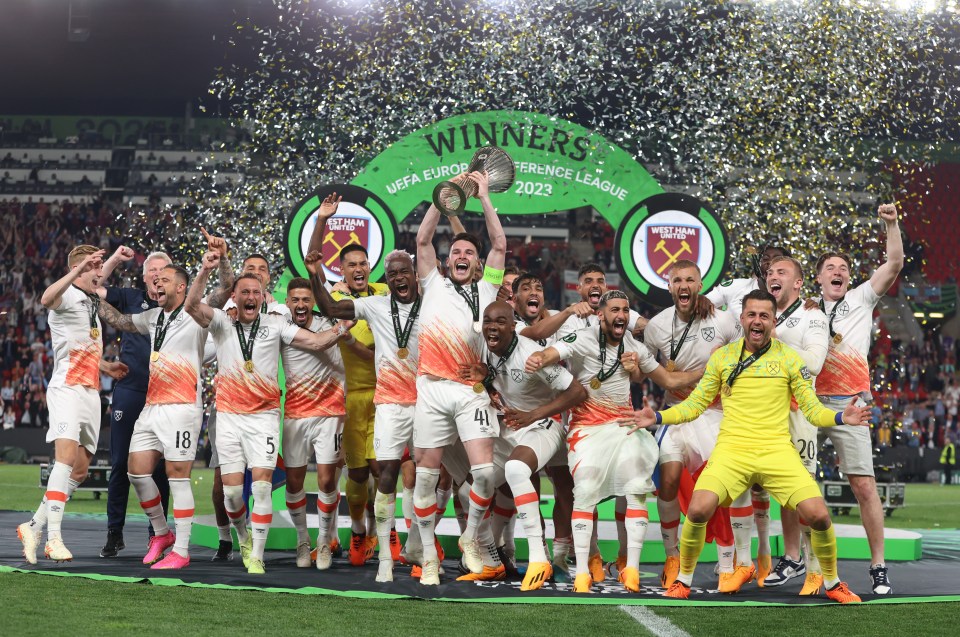 West Ham were in Pot 1 after winning the Europa Conference League