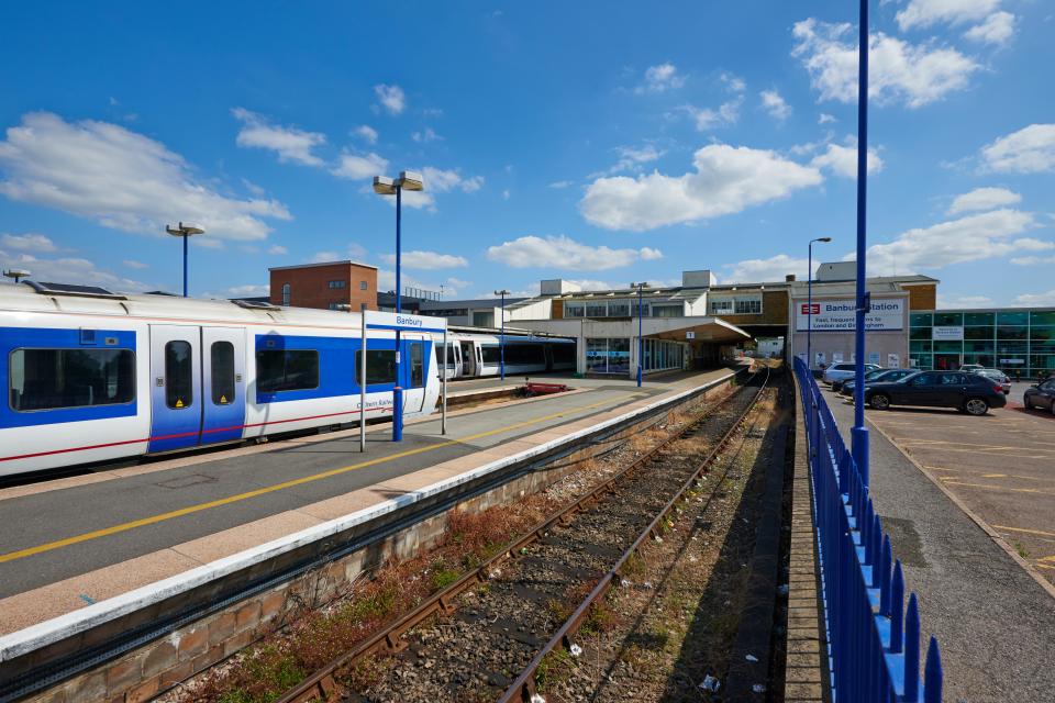 One onlooker, who pulled into platform three at Banbury, said: 'We saw about ten officers surrounding a guy on a bencH'