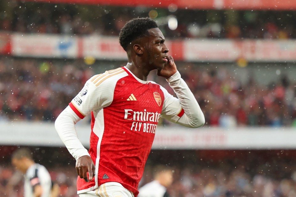 Eddie Nketiah has become a star at Arsenal