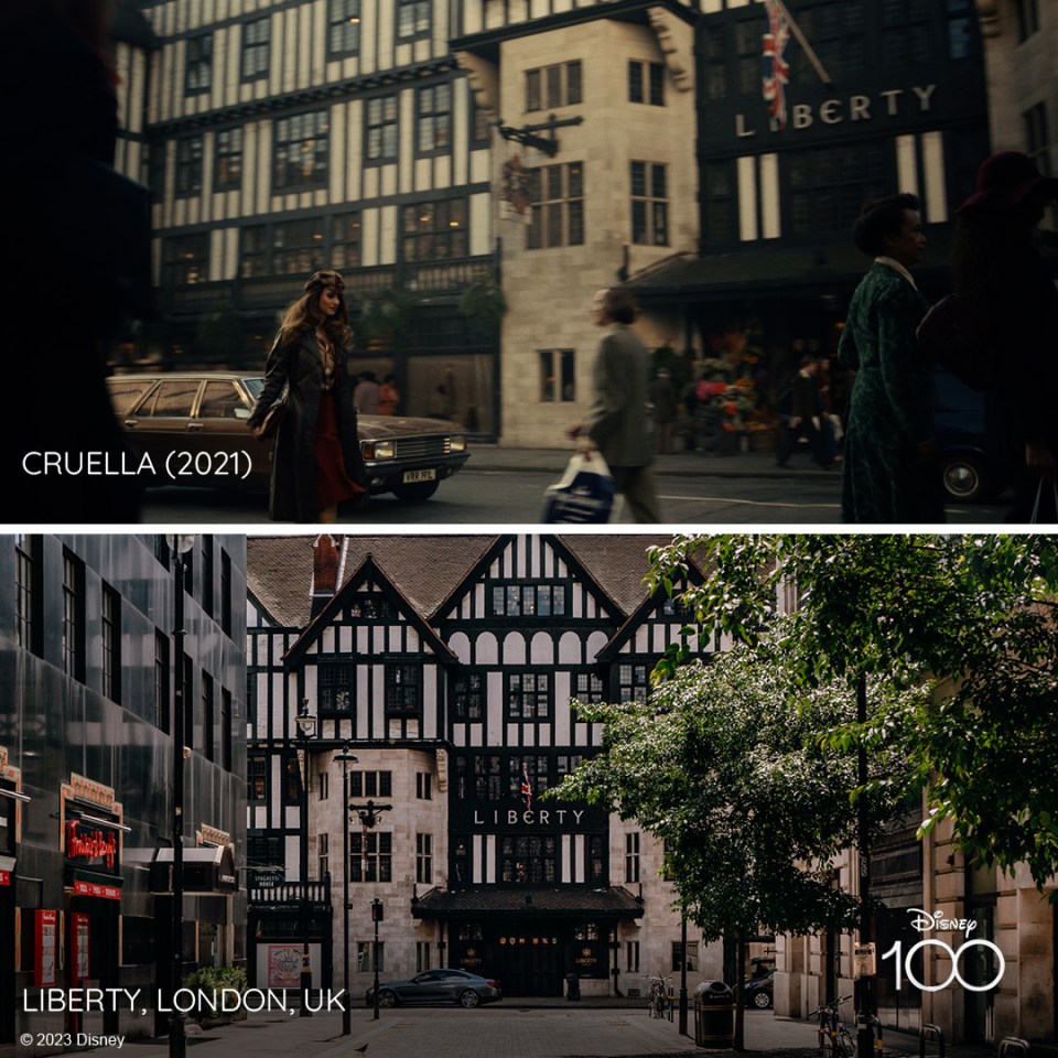 Liberty in London featured in the 2021 film Cruella