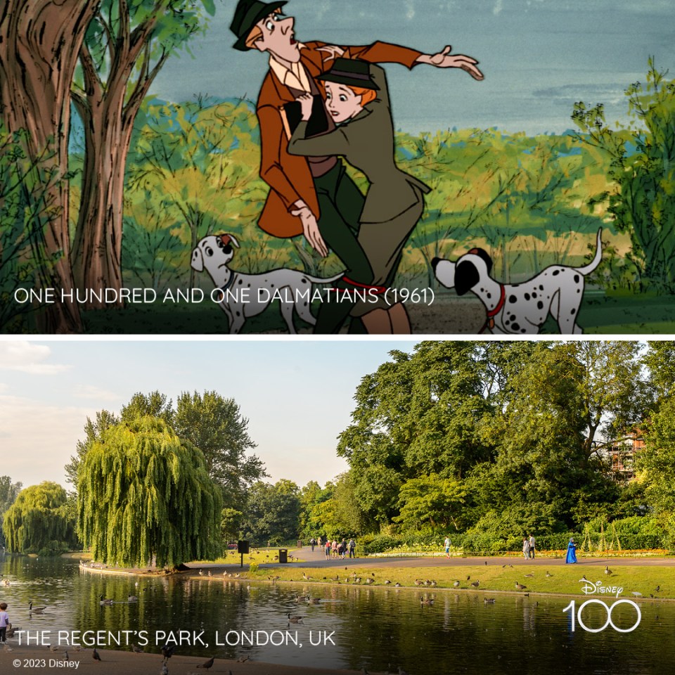 Regents Park is one of many spots in London to feature in One Hundred and One Dalmatians