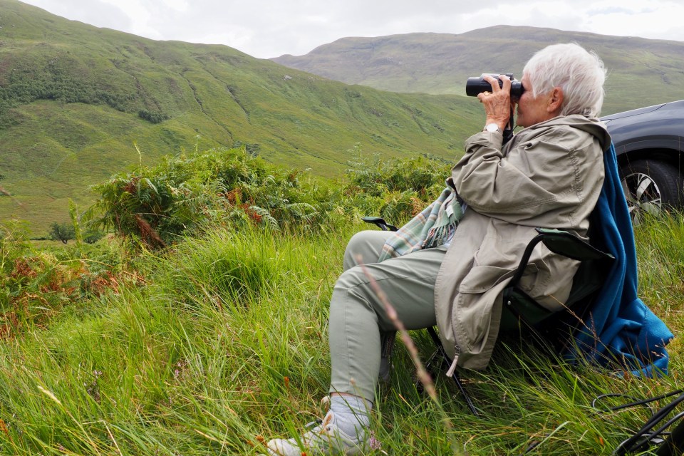 The famous actress nearly cried after seeing golden eagles in the wild