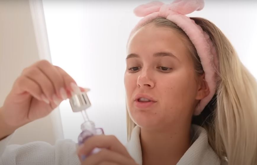 Molly said she likes to switch up her routine with different products, but follows the same steps