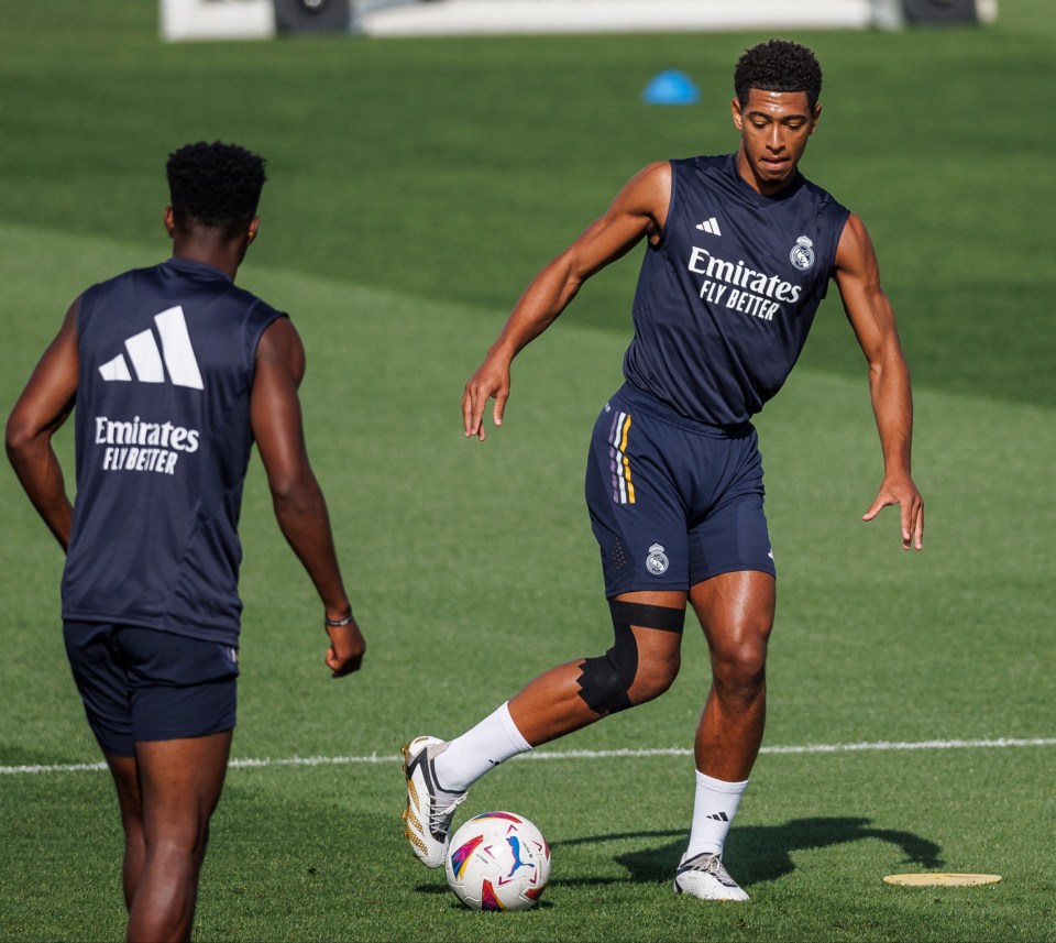 Bellingham shows his focus in training ahead of Saturday's clash vs Getafe