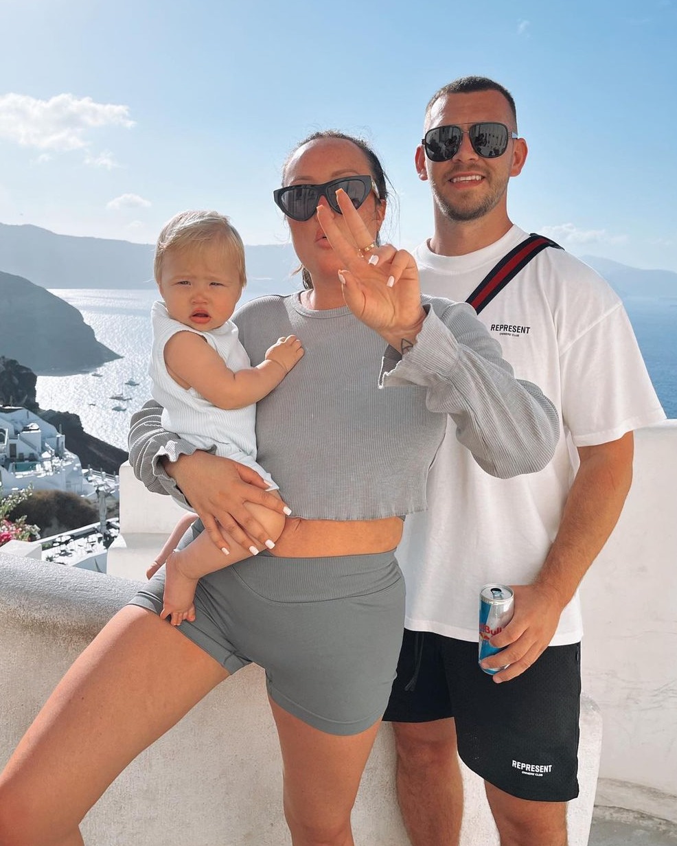 Charlotte is enjoying a luxury family holiday in Greece