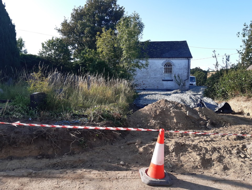 Families say gravestones have been removed while making way for a car park