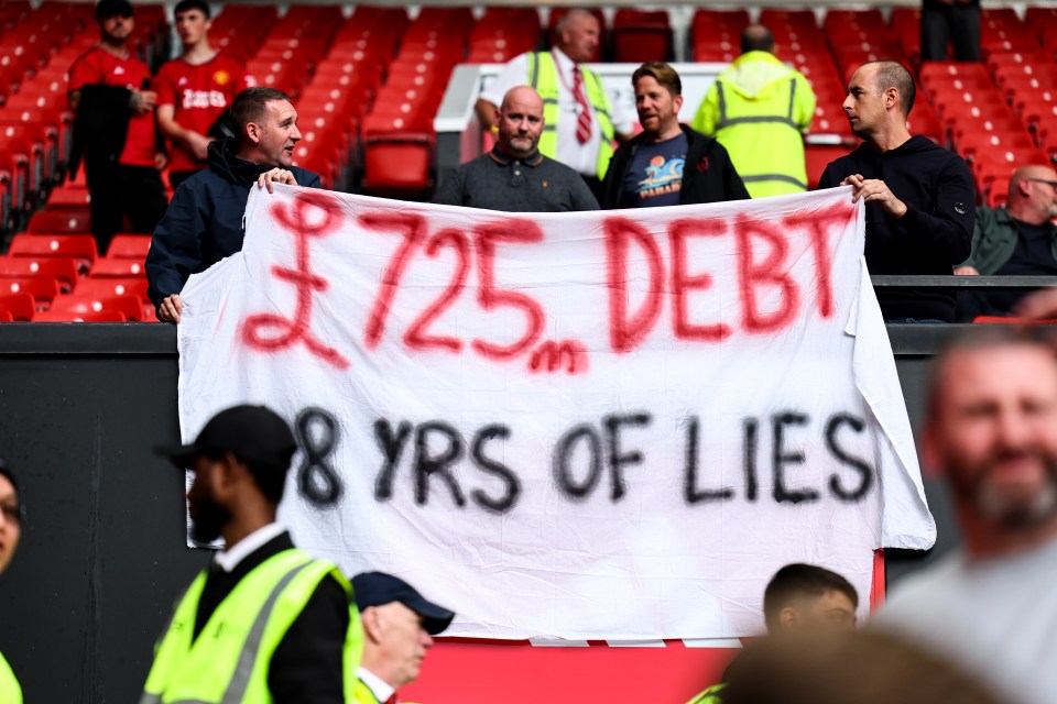 Manchester United fans stages a protest last week