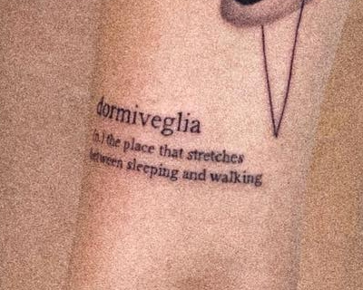 Cara was ignorant to the spelling error on her new tatt