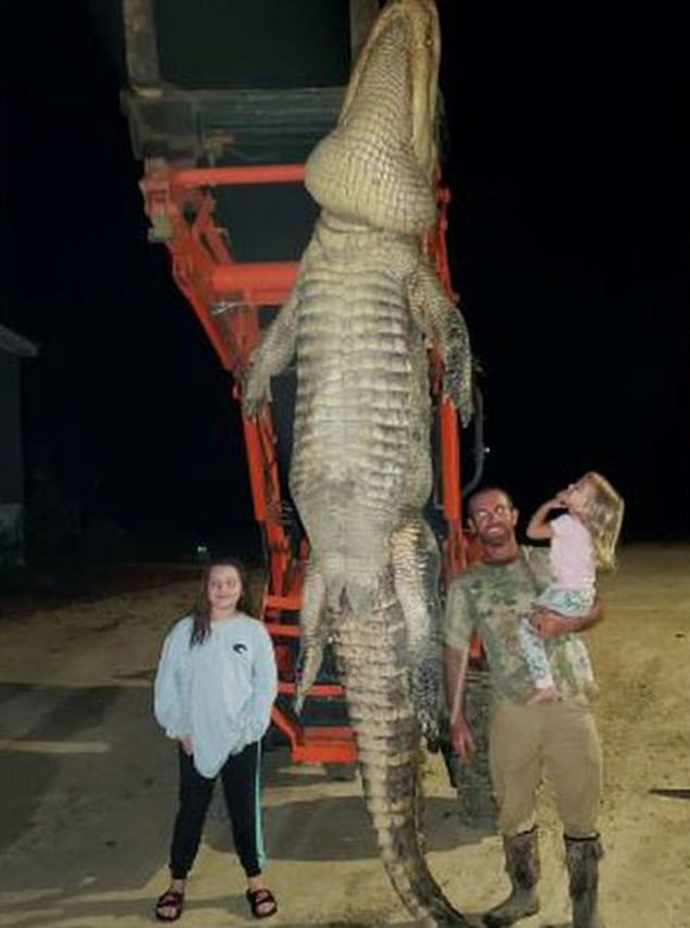 Corey Capps managed to kill the alligator which had been haunting his home