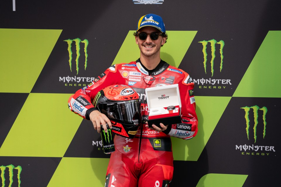 Bagnaia is leading the Moto GP standings