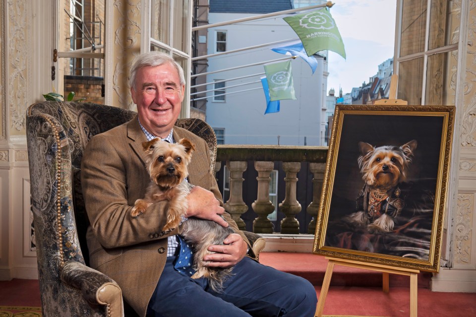 Yorkshire Vet Peter Wright with his Yorkshire Terrier Terry