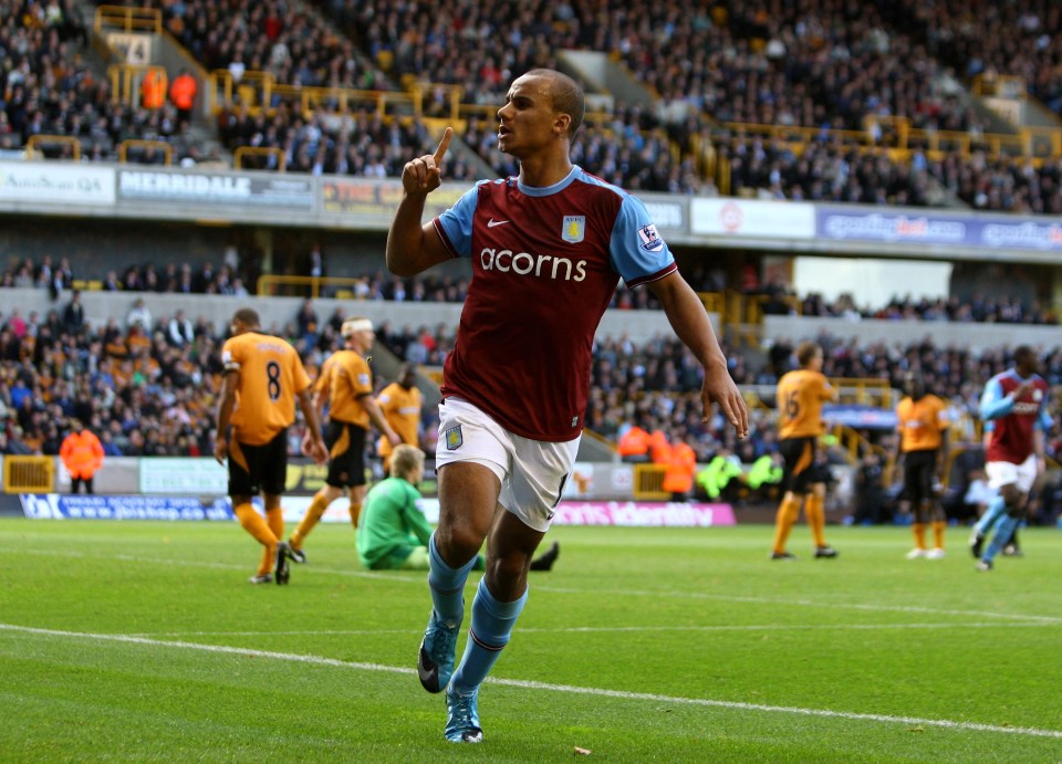 Gabby Agbonlahor signed his first pro deal at Aston Villa in 2005