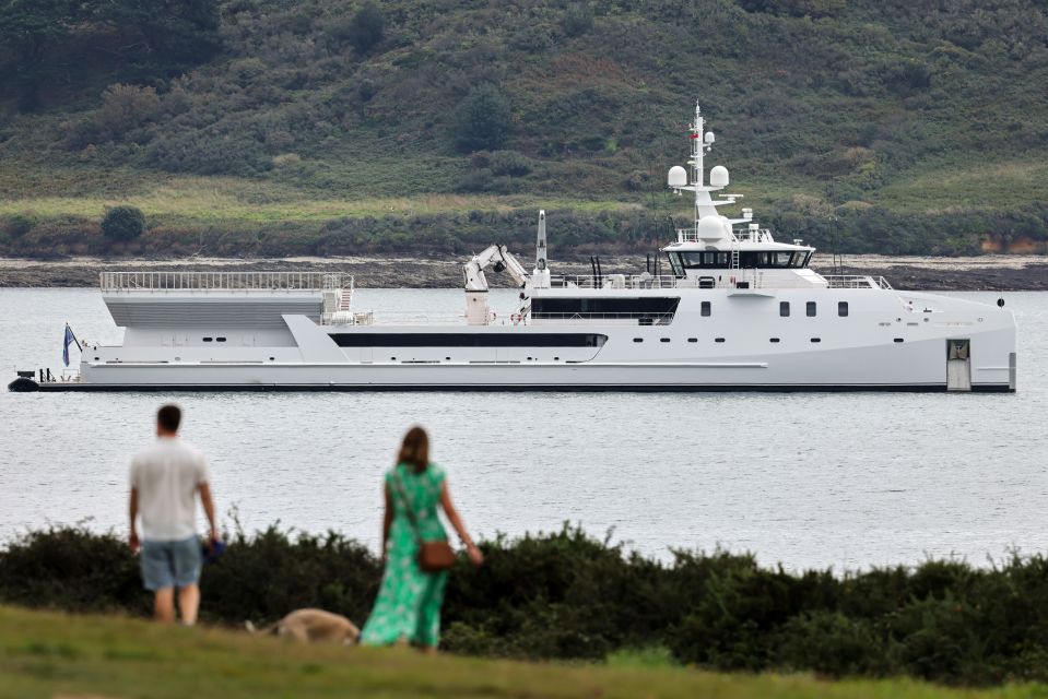 Karen Lo's superyacht Game Changer is also in Falmouth for sea trials