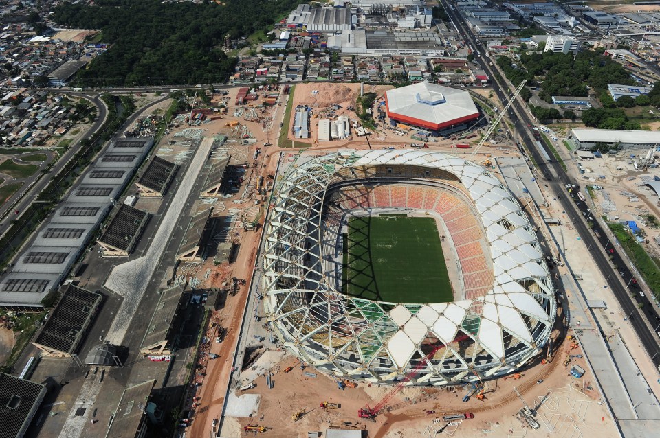 Large parts of the roof are being removed