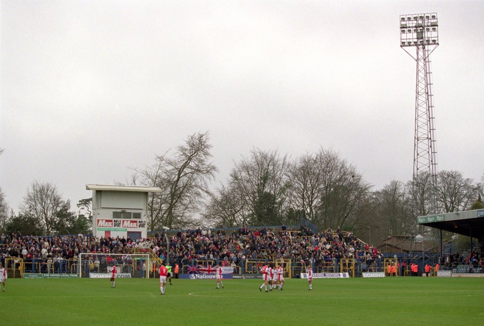 The old school stadium featured a mish-mash of stands