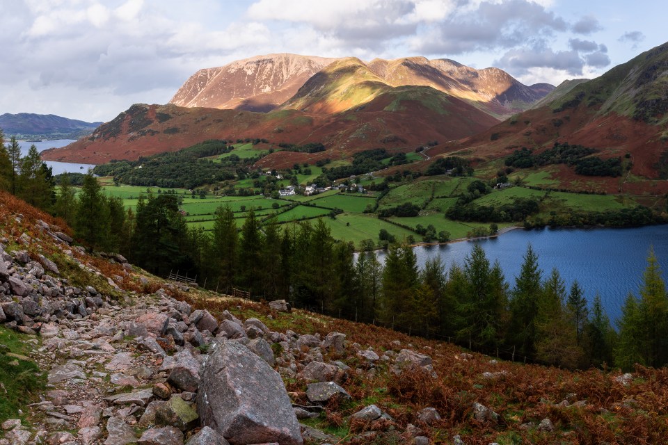 The village of Buttermere in the Lake District is surrounded by some stunning scenery