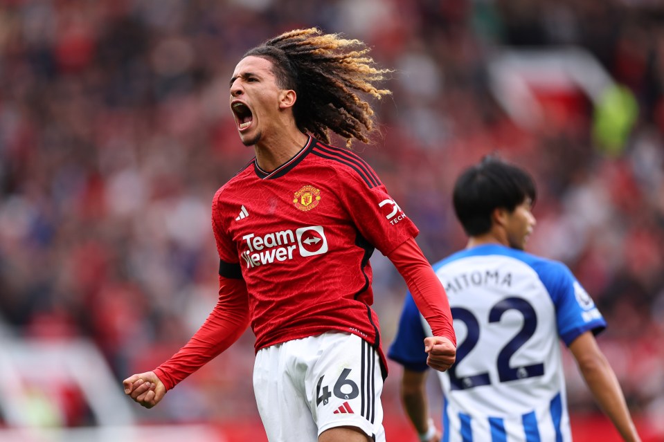 Manchester United fans defended Hannibal Mejbri's celebration against Brighton